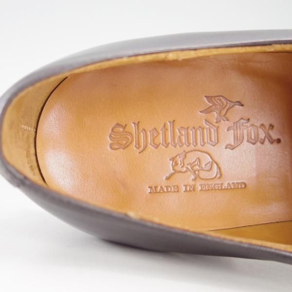 美品★クロケット&ジョーンズ 6.5E【貴重80's★シェットランドフォックス別注/Shetland Fox】サイドエラスティック/Crockett&Jones★f265