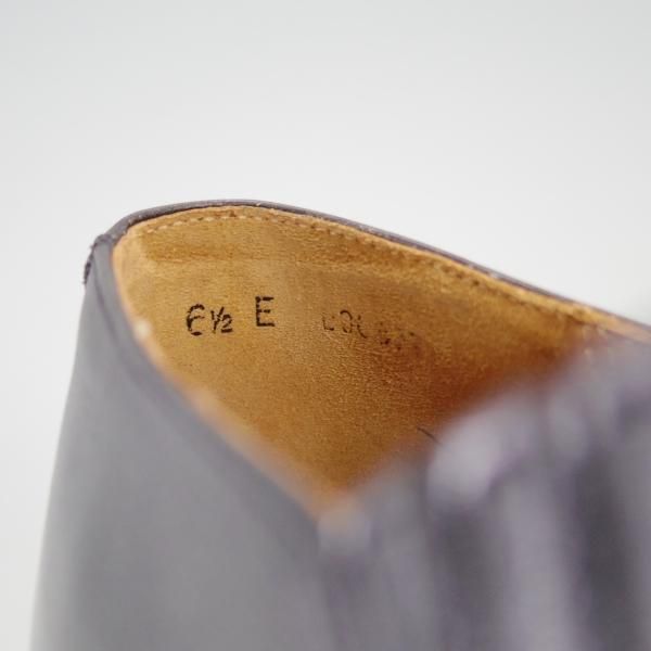 美品★クロケット&ジョーンズ 6.5E【貴重80's★シェットランドフォックス別注/Shetland Fox】サイドエラスティック/Crockett&Jones★f265