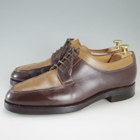 極上★ジョンロブ 8E【貴重★ビンテージ年代の初期BARROS/バロス】292ラスト/Uチップ/カーフ/薄茶×濃茶/JOHN LOBB★f266