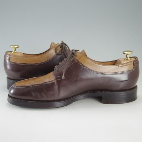 極上★ジョンロブ 8E【貴重★ビンテージ年代の初期BARROS/バロス】292ラスト/Uチップ/カーフ/薄茶×濃茶/JOHN LOBB★f266