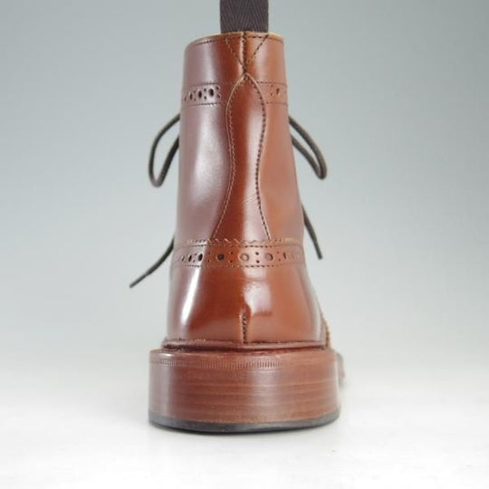 美品★トリッカーズ SIZE 8【定価￥88,000-★STOW/ストウ/5634】カントリーブーツ/マロンアンティーク/カーフ/茶/メンズ/Tricker's★f267