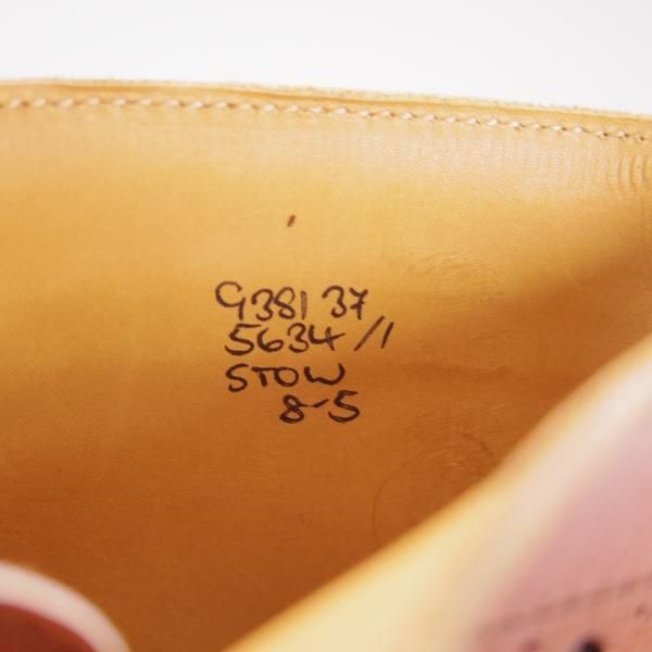 美品★トリッカーズ SIZE 8【定価￥88,000-★STOW/ストウ/5634】カントリーブーツ/マロンアンティーク/カーフ/茶/メンズ/Tricker's★f267