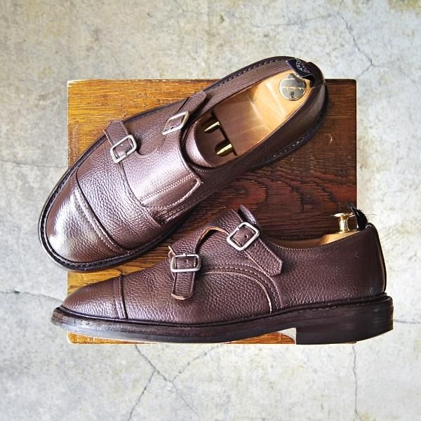★トリッカーズ SIZE 7.5【ダイナイトソール仕様★(米)TODD SNYDER別注/トッドスナイダー】M7634/ダブルモンク/濃茶/Tricker's★f268