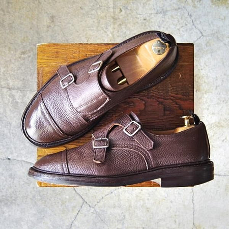★トリッカーズ SIZE 7.5【ダイナイトソール仕様★(米)TODD SNYDER別注/トッドスナイダー】M7634/ダブルモンク/濃茶/Tricker's★f268