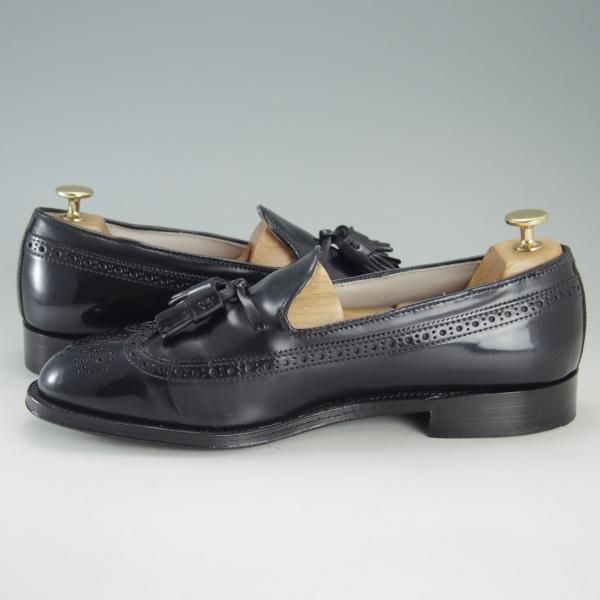 美品★オールデン 9D【定価￥123,200-★コードバン仕様/ユナイテッドアローズ別注】3906/アバディーンラスト/ローファー/黒/ALDEN★f270