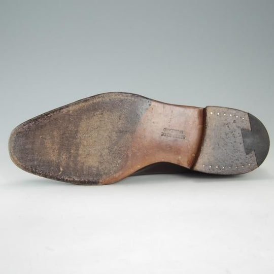 極上★(英)チーニー 6.5F【貴重★ヒドゥンチャネル仕様/PAUL ALT/プレ—ントゥ】11028ラスト/カーフ/濃茶/メンズ/CHEANEY★f271