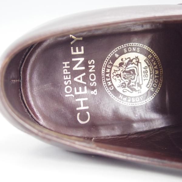 極上★(英)チーニー 6.5F【貴重★ヒドゥンチャネル仕様/PAUL ALT/プレ—ントゥ】11028ラスト/カーフ/濃茶/メンズ/CHEANEY★f271