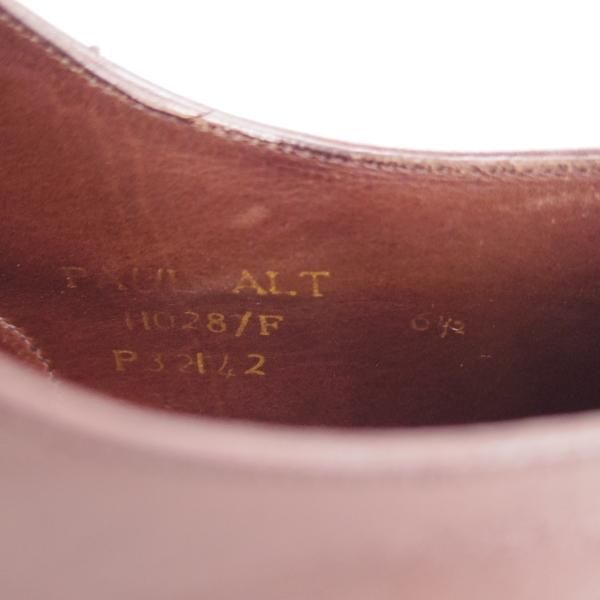 極上★(英)チーニー 6.5F【貴重★ヒドゥンチャネル仕様/PAUL ALT/プレ—ントゥ】11028ラスト/カーフ/濃茶/メンズ/CHEANEY★f271