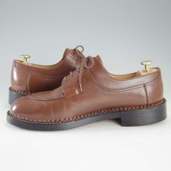 美品★J.M.ウェストン 9.5C【定価￥352,000-★ハントダービー/677/ロシアンカーフ】32ラスト/タン/ドゴール/Weston/ウエストン★f272