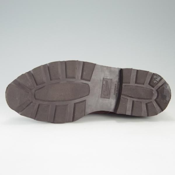 美品★パラブーツ SIZE 6【貴重★旧ロゴ/WILLIAM/ウィリアム】マルシェソール/ダブルモンク/グレインレザー/茶/Paraboot★f274