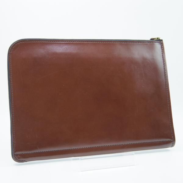 ★(英)パップワース/PAPWORTH【貴重★レザー/クラッチバッグ/ドキュメントケース】メンズ&レディース/ユニセックス/茶/革/鞄★N5622