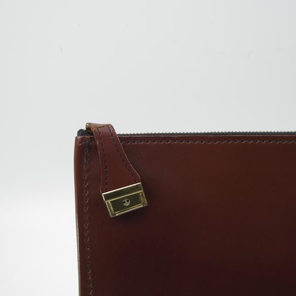 ★(英)パップワース/PAPWORTH【貴重★レザー/クラッチバッグ/ドキュメントケース】メンズ&レディース/ユニセックス/茶/革/鞄★N5622
