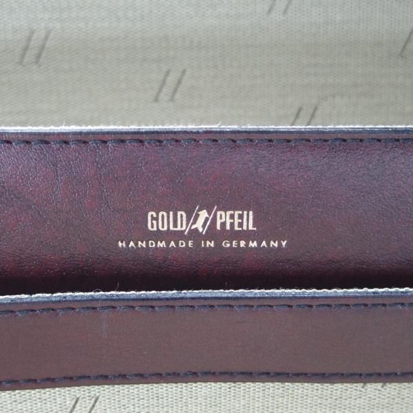 ★(独)ゴールドファイル/GOLD PFEIL【貴重★ドイツ製/レザー/アタッシュケース】メンズ/ビジネス/バッグ/ブリーフケース/赤茶/革/鞄★N5623