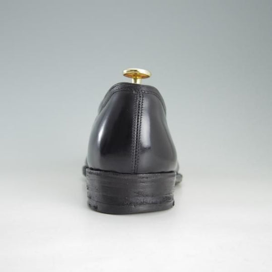 ★(英)ジョージ・クレバリー UK9程度【ビスポーク品★現在の製作費80万円以上/コインローファー】カーフ/黒/メンズ/GEORGE CLEVERLEY★f275