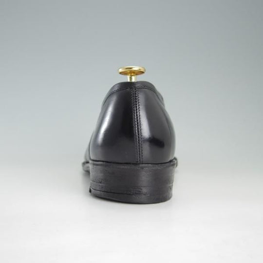 ★(英)ジョージ・クレバリー UK9程度【ビスポーク品★現在の製作費80万円以上/コインローファー】カーフ/黒/メンズ/GEORGE CLEVERLEY★f275