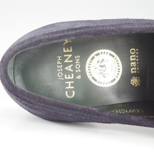 極美品★(英)チーニー 6F【★コインローファー/LEWISHAM】208ラスト/nano universe別注/スエード/紺/ナノユニバース/CHEANEY★f276