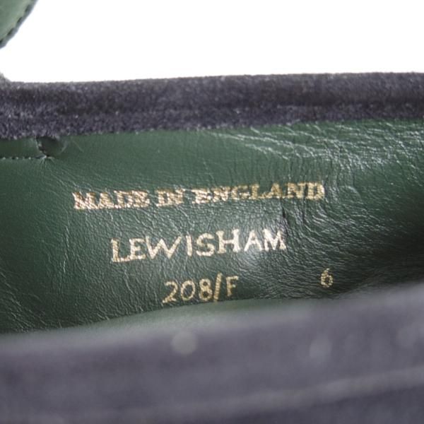極美品★(英)チーニー 6F【★コインローファー/LEWISHAM】208ラスト/nano universe別注/スエード/紺/ナノユニバース/CHEANEY★f276