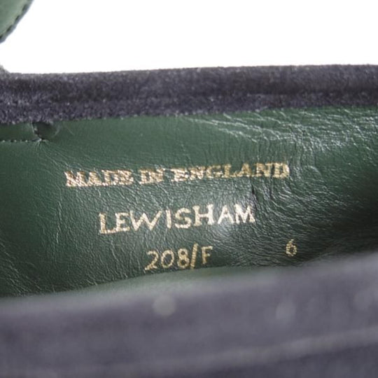 極美品★(英)チーニー 6F【★コインローファー/LEWISHAM】208ラスト/nano universe別注/スエード/紺/ナノユニバース/CHEANEY★f276