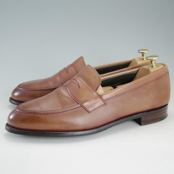 美品★(英)チーニー 8.5F【定価￥74,800-★CANNON/キャノン/コインローファー】277ラスト/カーフ/CONKER/茶/メンズ/CHEANEY★f277