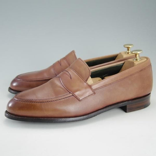 美品★(英)チーニー 8.5F【定価￥74,800-★CANNON/キャノン/コインローファー】277ラスト/カーフ/CONKER/茶/メンズ/CHEANEY★f277
