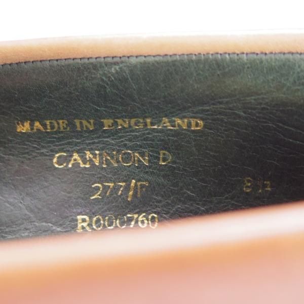 美品★(英)チーニー 8.5F【定価￥74,800-★CANNON/キャノン/コインローファー】277ラスト/カーフ/CONKER/茶/メンズ/CHEANEY★f277