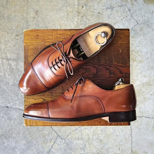 極上★(英)チーニー 5.5F【モデル定価￥78,100-★ストレートチップ/ALFRED】125ラスト/EDIFICE別注/カーフ/茶/エディフィス/CHEANEY★f278