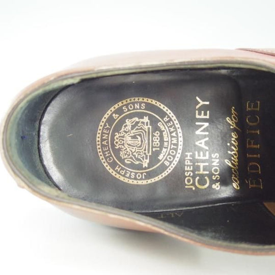 極上★(英)チーニー 5.5F【モデル定価￥78,100-★ストレートチップ/ALFRED】125ラスト/EDIFICE別注/カーフ/茶/エディフィス/CHEANEY★f278