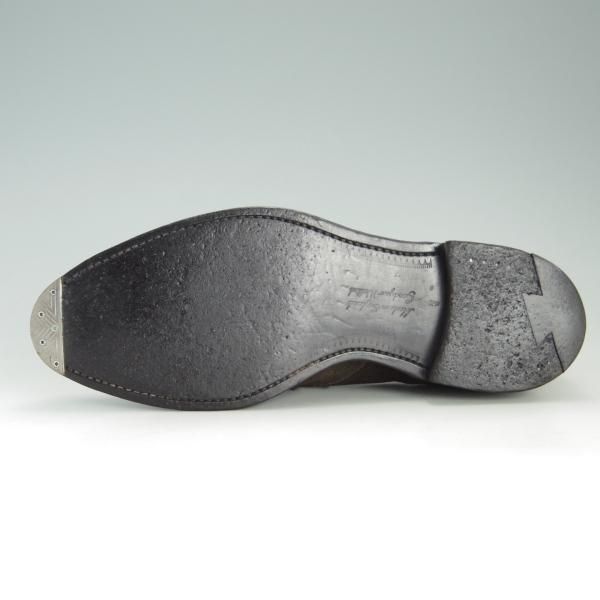 美品★(英)チーニー 8.5F【モデル定価￥78,100-★パンチドキャップトゥ/ASTWELL】1886ラスト/スエード/濃茶/メンズ/CHEANEY★f279