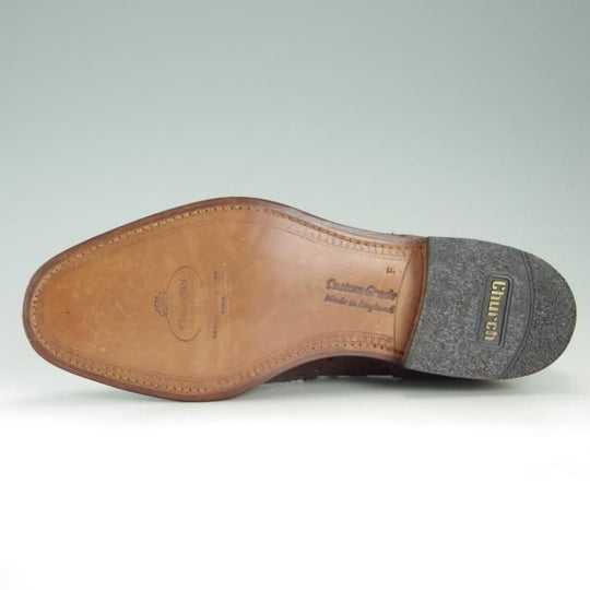 未使用★チャーチ 60F/UK6【旧チャーチ★73ラスト/CHETWYND/チェットウィンド】3都市ロゴ/フルブローグ/カーフ/メンズ/Church's★f281