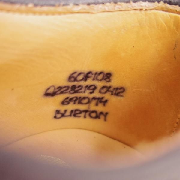 美品★チャーチ 60F/UK6【貴重★FLEX CONSTRUCTION/フルブローグ】108ラスト/Burton/バートン/カーフ/濃赤茶/メンズ/Church's★f282