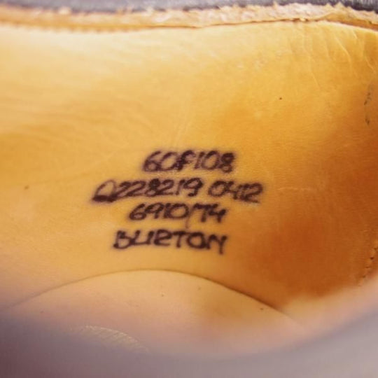 美品★チャーチ 60F/UK6【貴重★FLEX CONSTRUCTION/フルブローグ】108ラスト/Burton/バートン/カーフ/濃赤茶/メンズ/Church's★f282