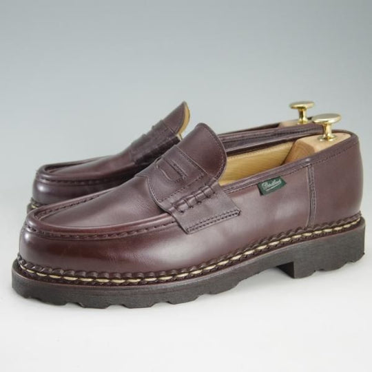 極美品★パラブーツ SIZE 6.5【定価￥71,500-★ランス/REIMS】コインローファー/リスレザー/マルシェソール/CAFE/カフェ/Paraboot★f284