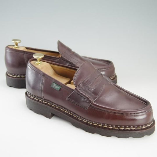 極美品★パラブーツ SIZE 6.5【定価￥71,500-★ランス/REIMS】コインローファー/リスレザー/マルシェソール/CAFE/カフェ/Paraboot★f284