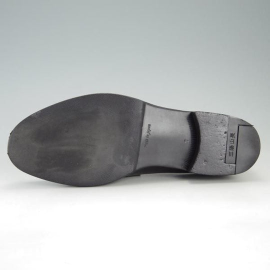 極美品★三陽山長 SIZE 7【定価￥73,440-★弥三郎/R2013ラスト】コインローファー/カーフ/黒/メンズ/SanyoYamacho★f288