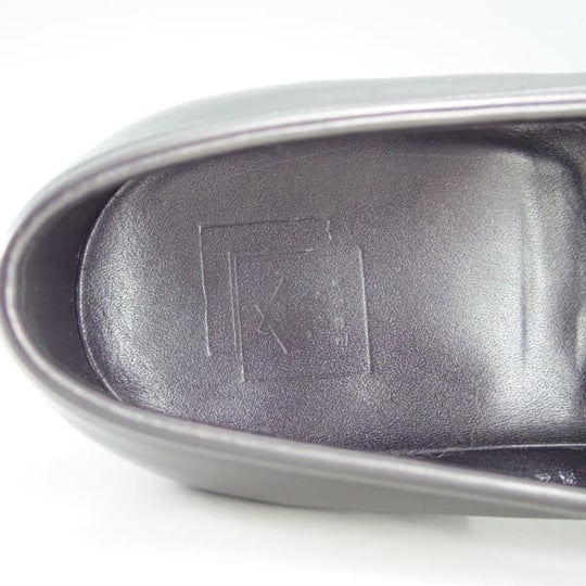 極美品★三陽山長 SIZE 7【定価￥73,440-★弥三郎/R2013ラスト】コインローファー/カーフ/黒/メンズ/SanyoYamacho★f288