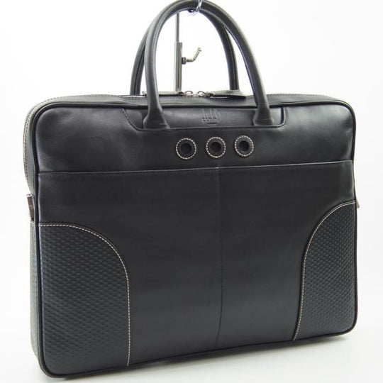 極美品★(英)ダンヒル/dunhill【定価10万円以上★Adv8/ブリーフケース】レザー/メンズ/ビジネス/バッグ/黒/革/鞄★N5626