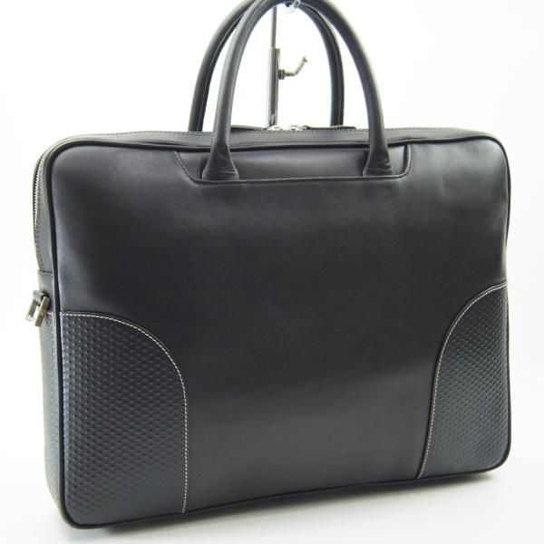 極美品★(英)ダンヒル/dunhill【定価10万円以上★Adv8/ブリーフケース】レザー/メンズ/ビジネス/バッグ/黒/革/鞄★N5626