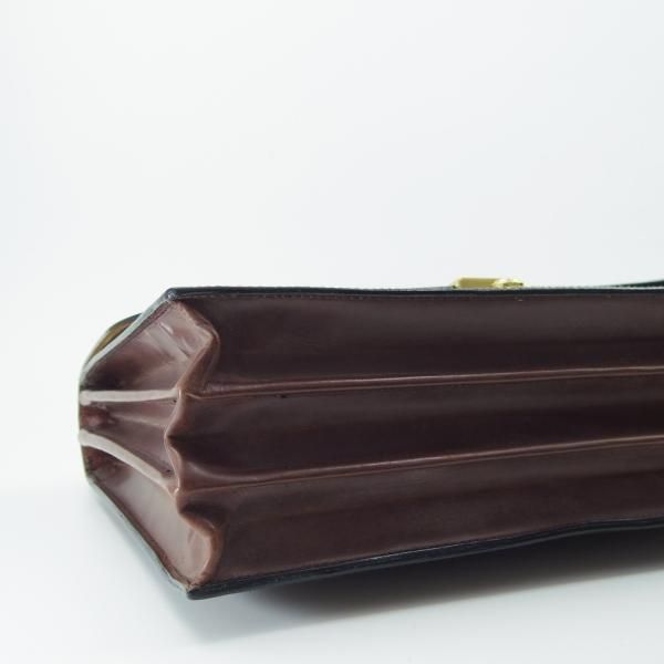 極美品★(英)W＆H GIDDEN【定価20万円以上★ブライドルレザー仕様/ブリーフケース】メンズ/ビジネス/バッグ/濃茶/革/鞄/WHギデン★N5628