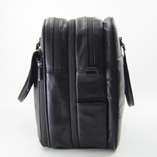 極上★(英)ダンヒル/dunhill【★オーバーナイトバッグ/レザー】メンズ/ビジネス/バッグ/ボストンバッグ/黒/革/鞄★N5629