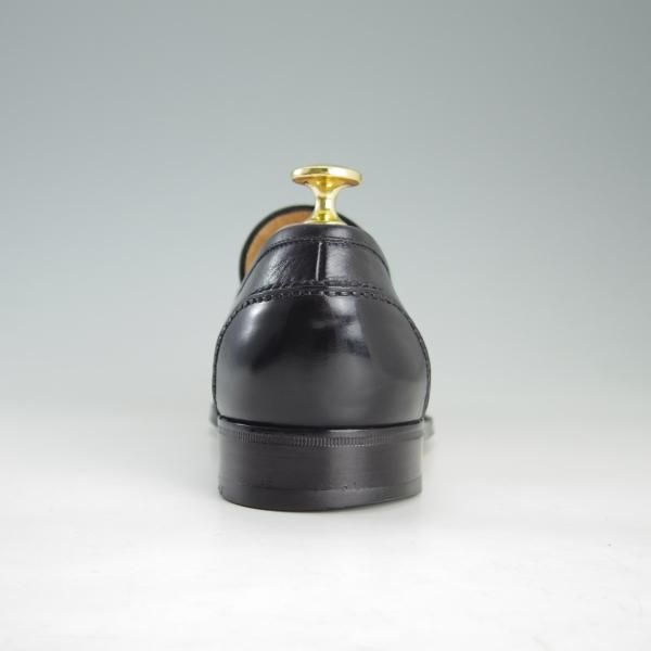 極上★(伊)タニノクリスチー SIZE 5.5【定価10万円以上★コインローファー/126673】カーフ/黒/メンズ/TANINO CRISCI★f292