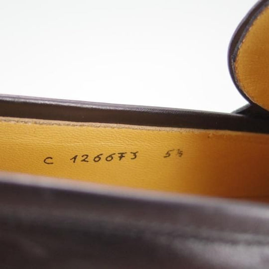 極上★(伊)タニノクリスチー SIZE 5.5【定価10万円以上★コインローファー/126673】カーフ/黒/メンズ/TANINO CRISCI★f292