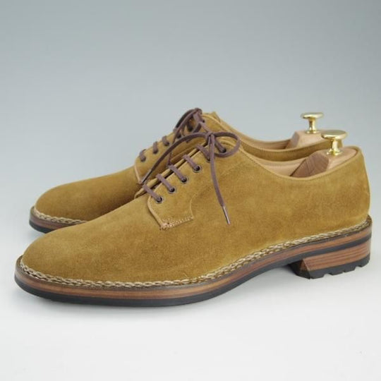 未使用★(伊)F.LLIジャコメッティ SIZE 43【定価￥115,500-★ノルヴェジェーゼ製法/FG217】プレーントゥ/スエード/Giacometti★f294