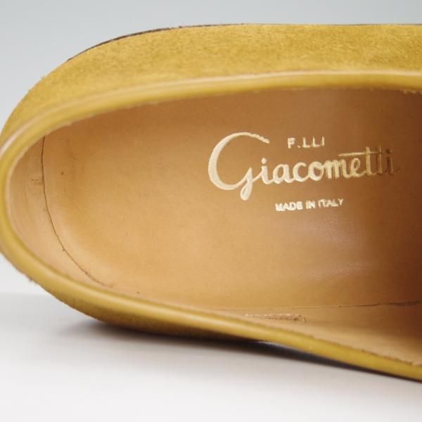 未使用★(伊)F.LLIジャコメッティ SIZE 43【定価￥115,500-★ノルヴェジェーゼ製法/FG217】プレーントゥ/スエード/Giacometti★f294