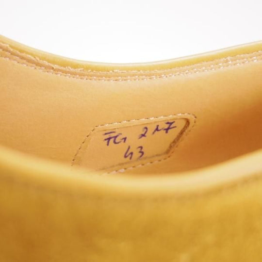未使用★(伊)F.LLIジャコメッティ SIZE 43【定価￥115,500-★ノルヴェジェーゼ製法/FG217】プレーントゥ/スエード/Giacometti★f294