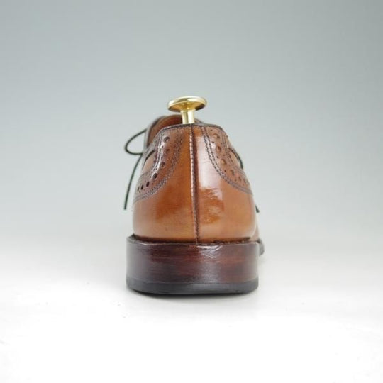 極上★(米)アレンエドモンズ 7.5E【定価￥75,900-★Strand/ストランド】セミブローグ/カーフ/茶/メンズ/ALLEN EDMONDS★f297