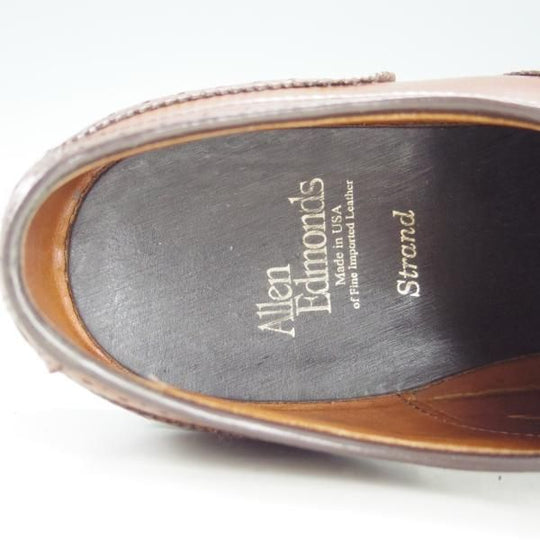 極上★(米)アレンエドモンズ 7.5E【定価￥75,900-★Strand/ストランド】セミブローグ/カーフ/茶/メンズ/ALLEN EDMONDS★f297