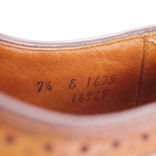 極上★(米)アレンエドモンズ 7.5E【定価￥75,900-★Strand/ストランド】セミブローグ/カーフ/茶/メンズ/ALLEN EDMONDS★f297