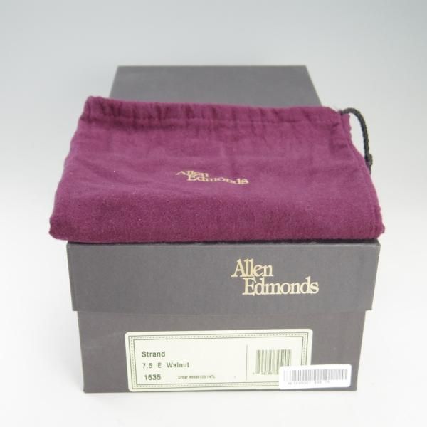極上★(米)アレンエドモンズ 7.5E【定価￥75,900-★Strand/ストランド】セミブローグ/カーフ/茶/メンズ/ALLEN EDMONDS★f297