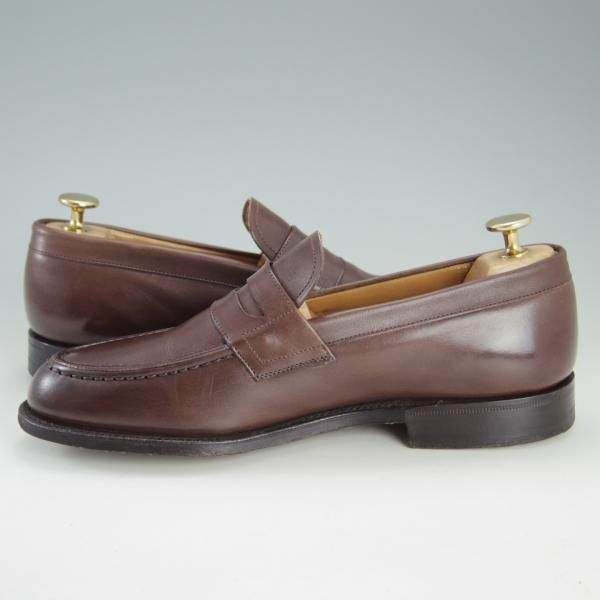 極上★チャーチ 65F/UK6.5【モデル定価￥85,320-★DARWIN/93ラスト】コインローファー/ネバダカーフ/茶/メンズ/Church's★f299