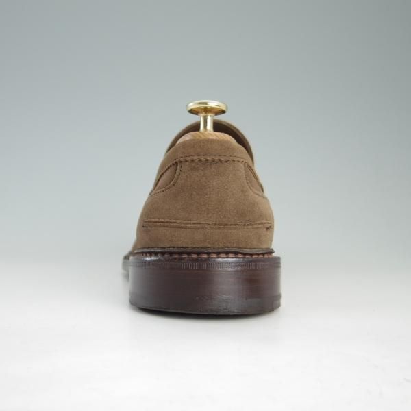 極美品★トリッカーズ SIZE 8.5【定価￥81,000-★M7956/ADAM/アンライニング】コインローファー/ビーフロール/スエード/Tricker's★f300